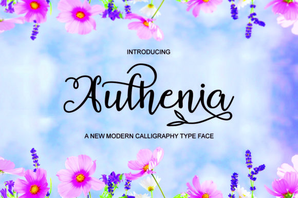 Authenia: A Sweet and Elegant Script Font for Web Design