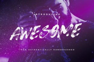 Awesome: A Bold and Urban Script Font for Crafters