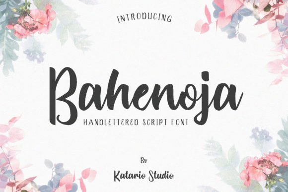 Bahenoja: A Fresh Handwritten Font for Creative Branding