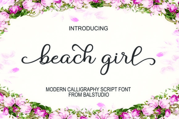 Beach Girl: A Modern Script Font for Elegant Branding