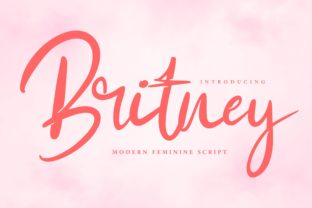Britney: A Modern Calligraphy Font for Distinctive Web Design