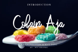 Cobain Aja: A Dynamic Script Font for Editorial Design