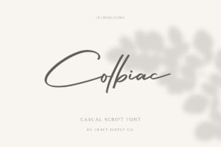 Colbiac: A Bold and Authentic Script Font for Branding
