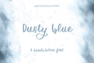 Discover Dusty Blue: A Smooth Handwritten Font for Branding