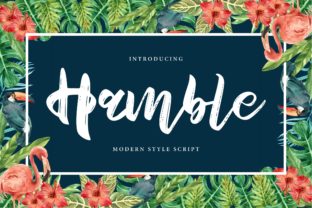 Enhance Your Brand with Hamble: A Charming Script Font