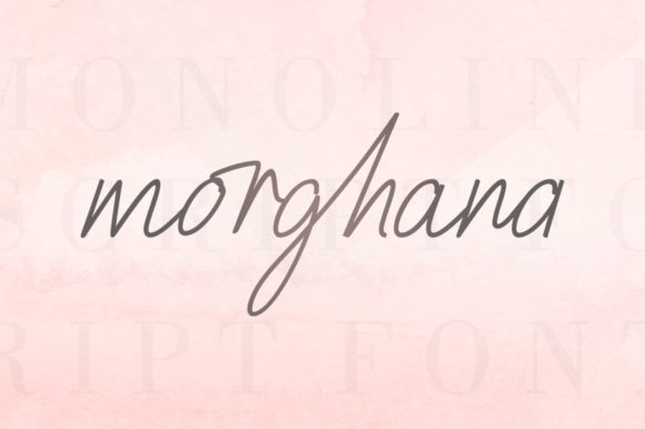 Enhance Your Brand with Morghana: A Sweet and Simple Script Font