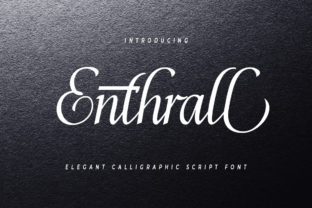 Enthrall: A Dazzling Script Font for Sophisticated Branding