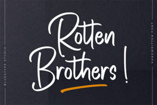 Rotten Brothers: A Charming Script Font for Editorial Design