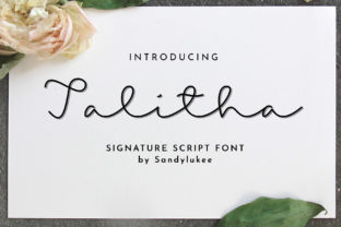 Talitha: A Romantic Script Font for Editorial Design