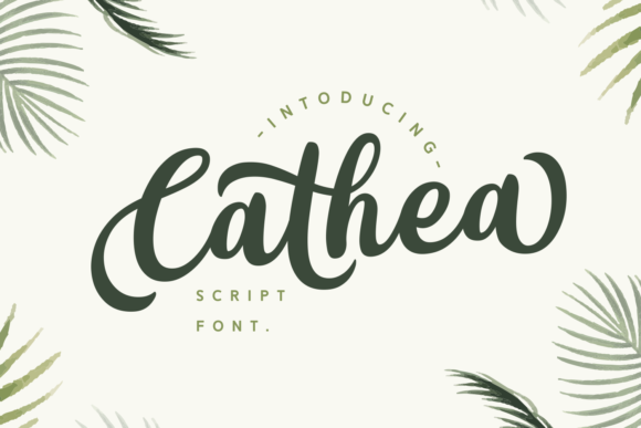 Unleash Creativity with Cathea: A Bold Curvy Script Font